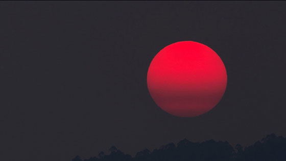 Red sun